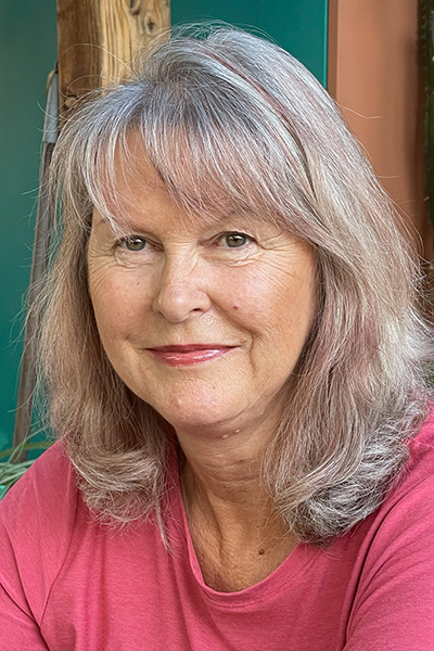 Senior woman smiling with light makeup