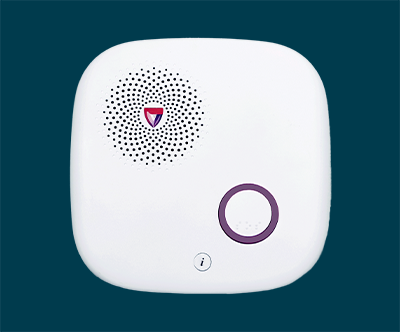 Emergency alert device with logo