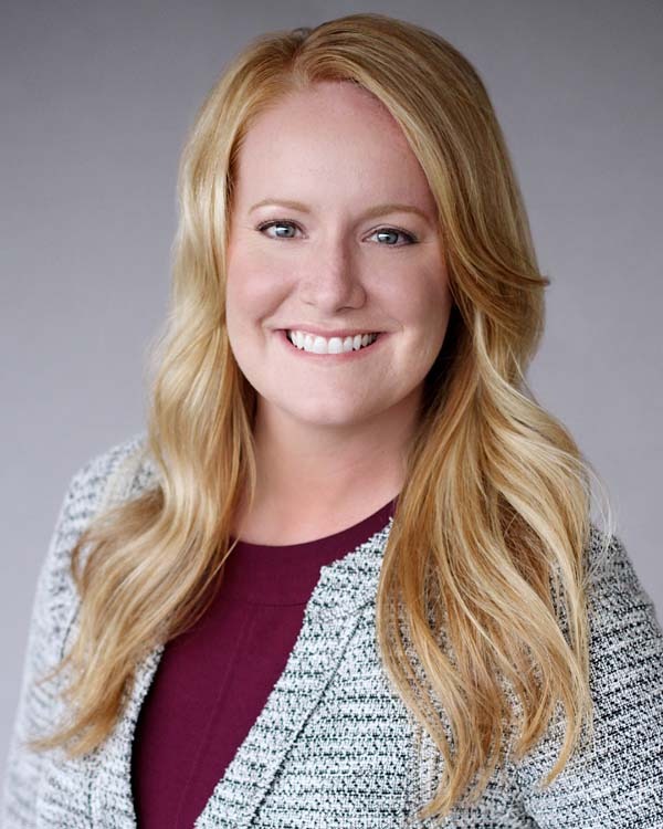 Smiling woman in professional attire