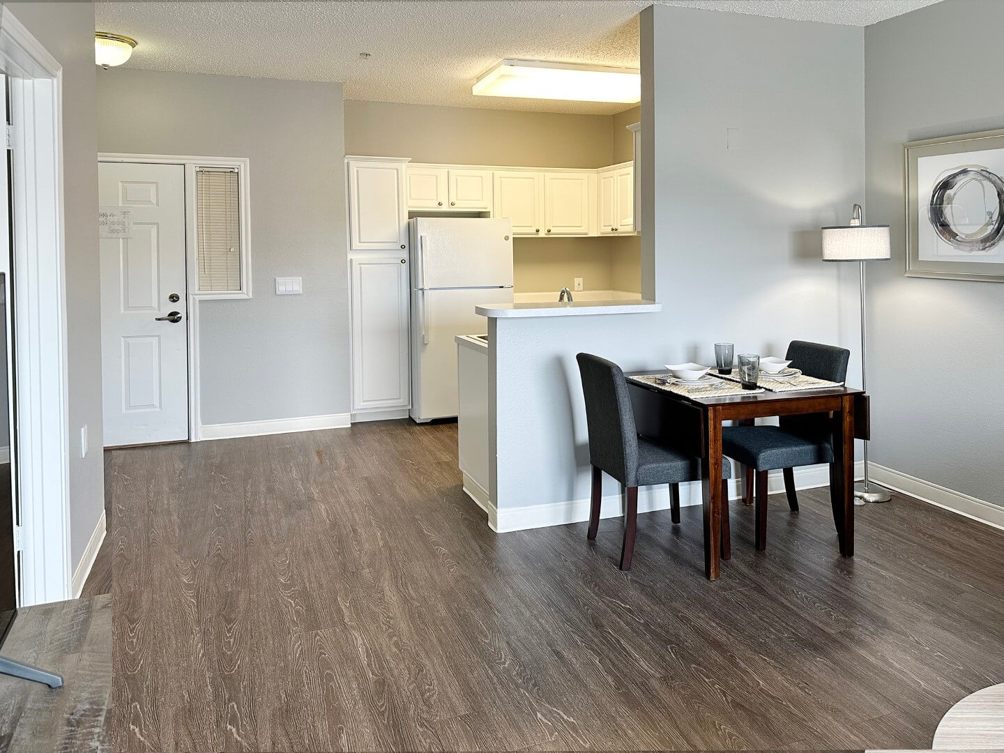 Bright and spacious interior of a resident apartment