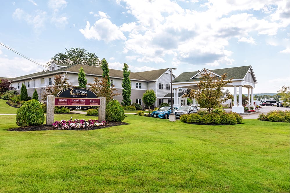 Exterior view of The Inn at Fairview Senior Living