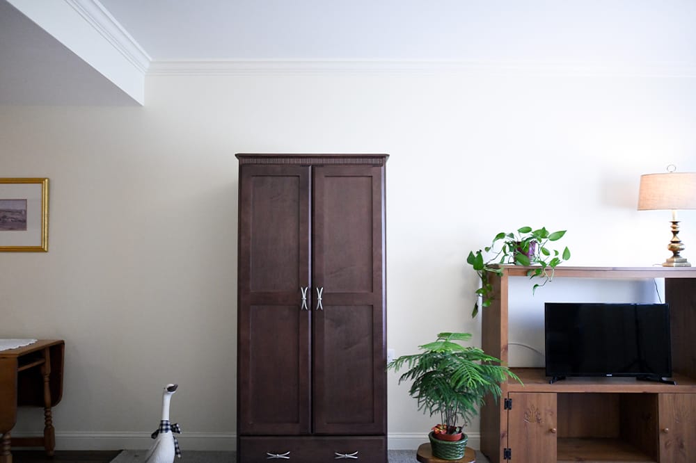 Interior view of a resident room with furniture