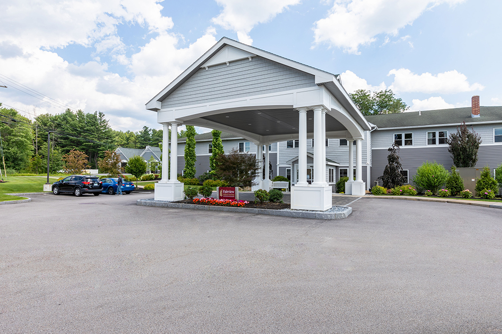 Front entrance of The Inn at Fairview Senior Living