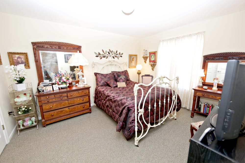 Cozy private resident room with vintage decor