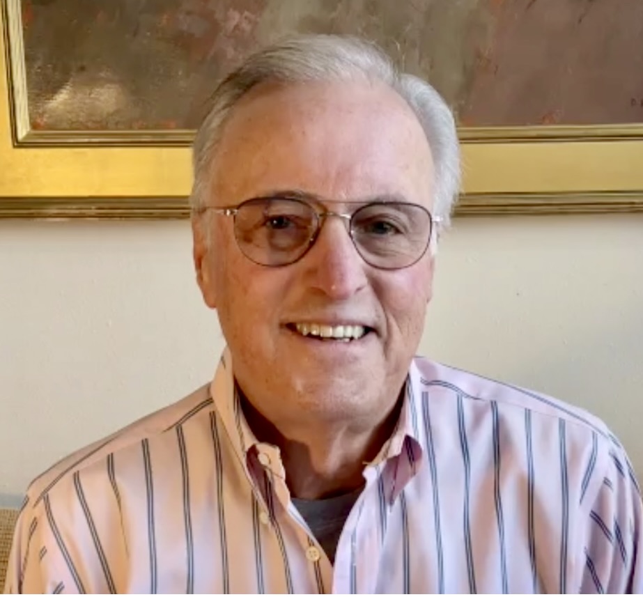 Resident smiling warmly in a casual setting