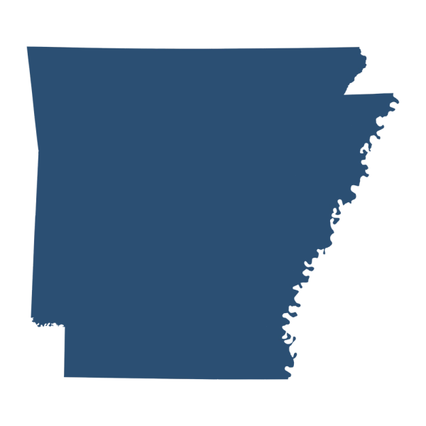 Outline of the state of Arkansas