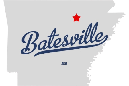 Batesville logo with red star