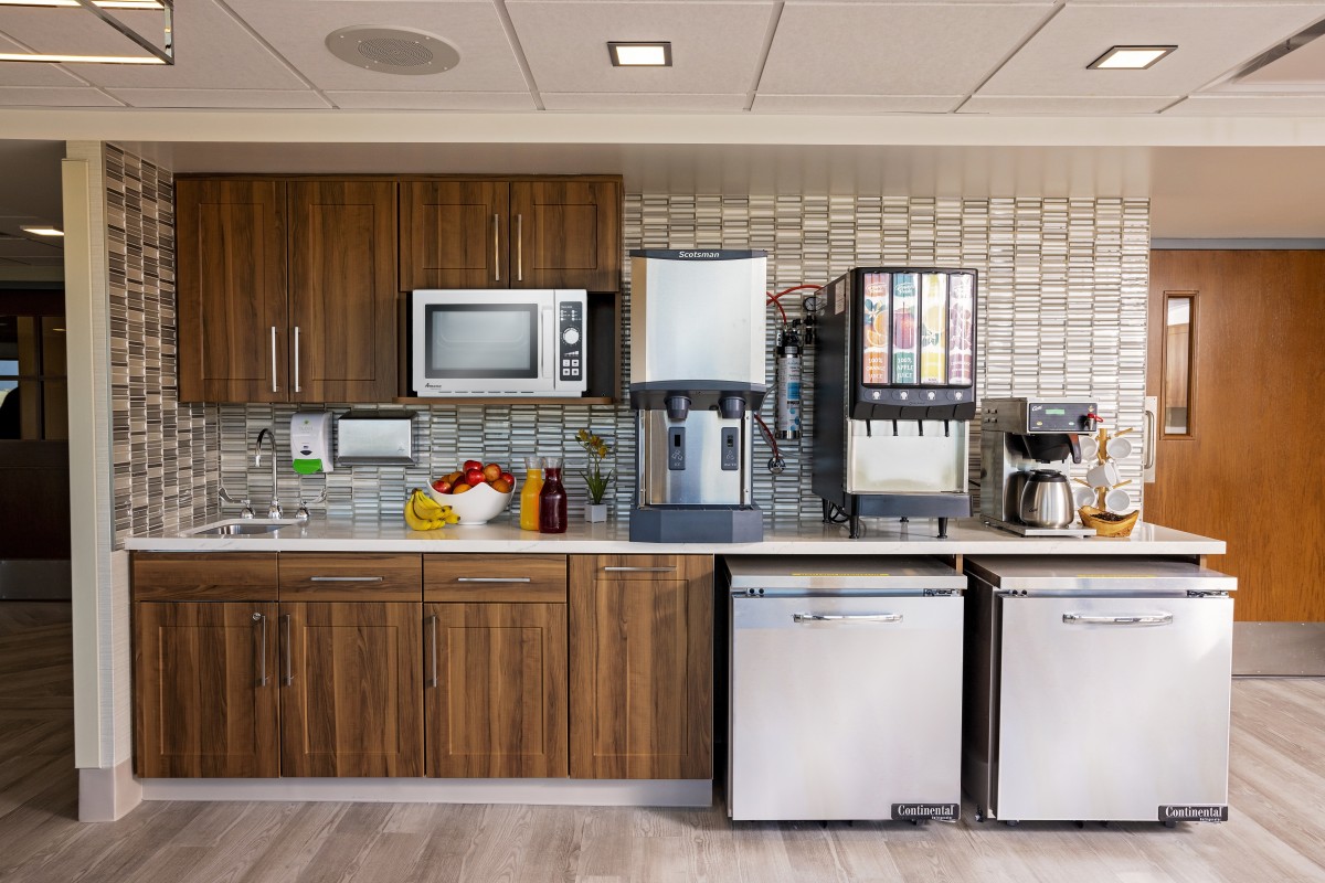 Coffee station in a modern kitchen area