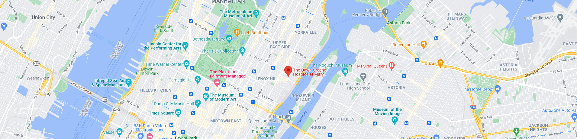 Map showing the location of Calvary @ Home
