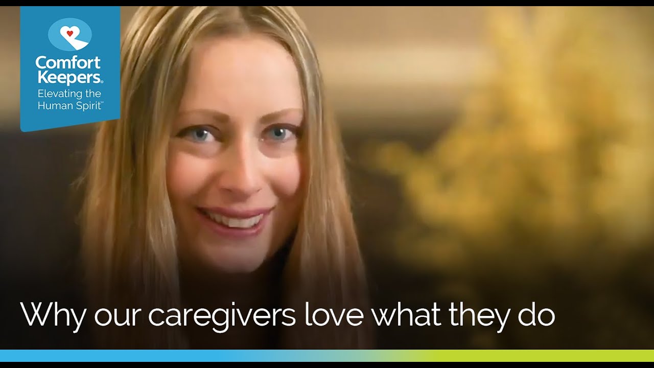 Caregiver with a warm smile