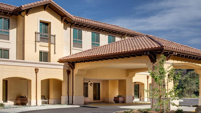 Exterior view of the Belmont Village facility
