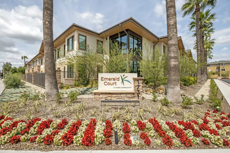 Exterior view of Emerald Court nursing community