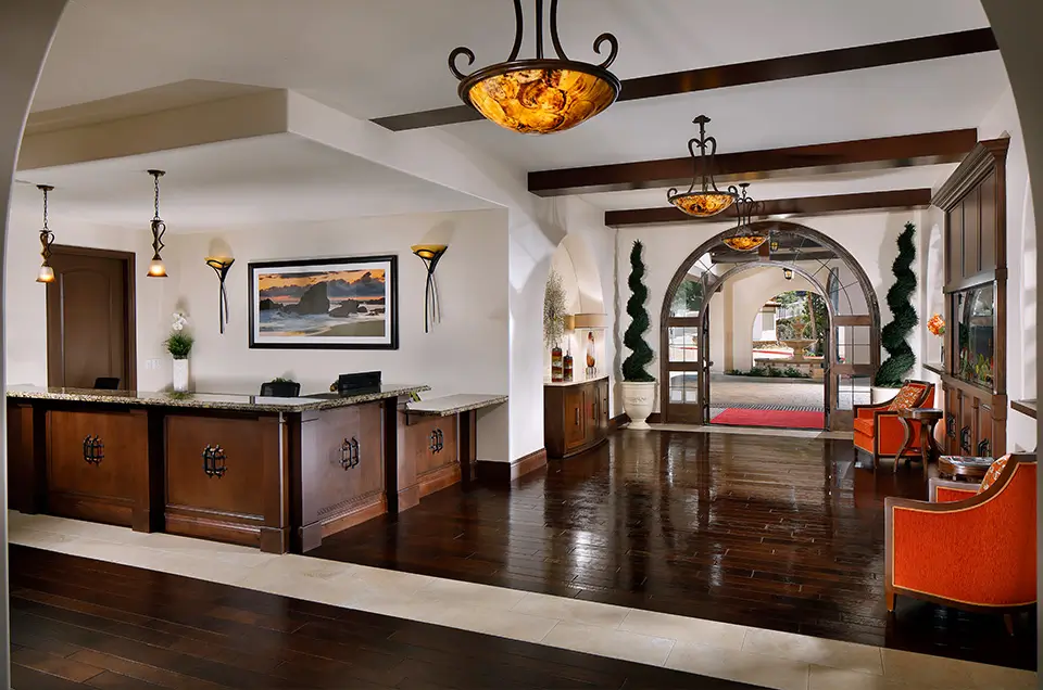 Interior view of a bright and inviting lobby area