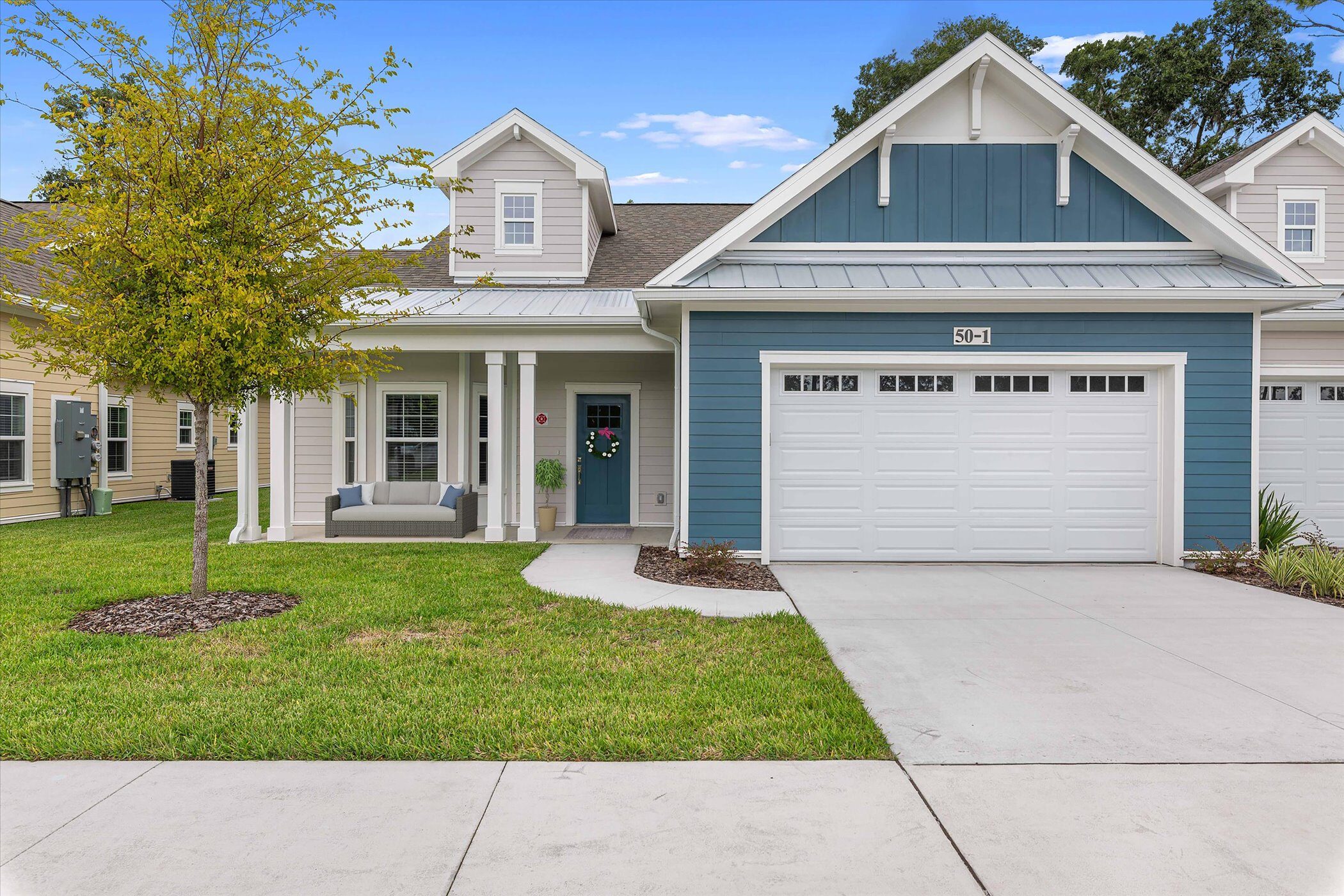 Exterior view of a residence in a senior living community