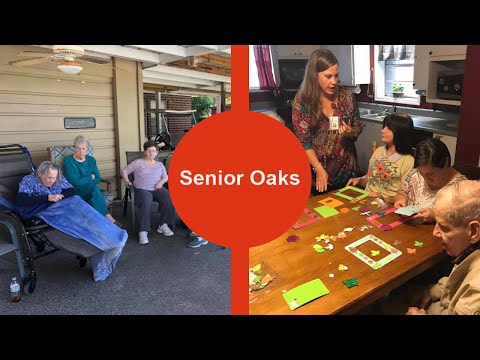 Residents engaging in activities at Senior Oaks