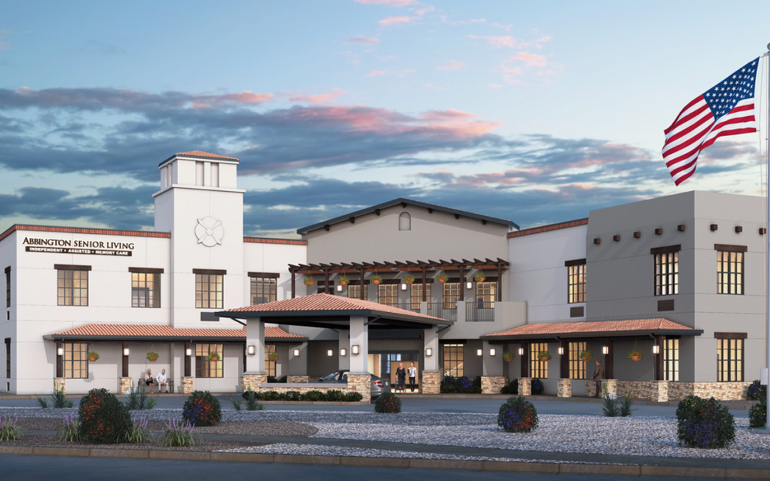 Exterior view of Abbington Senior Living facility