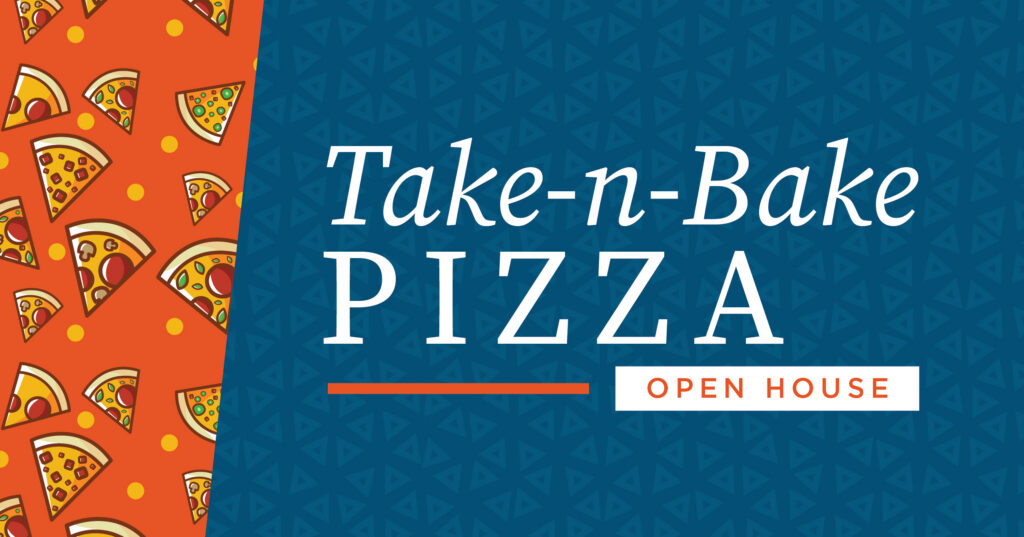 Non-facility specific promotional graphic for pizza event