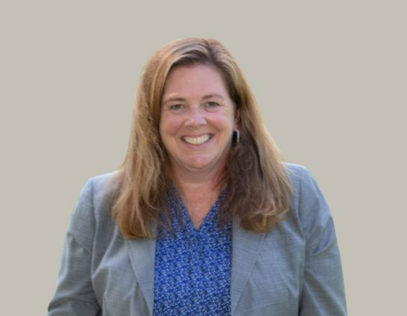 Smiling woman in professional attire