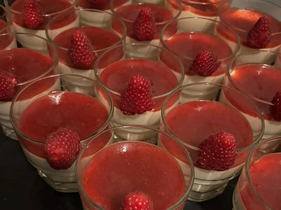 Desserts served at a senior care facility event.