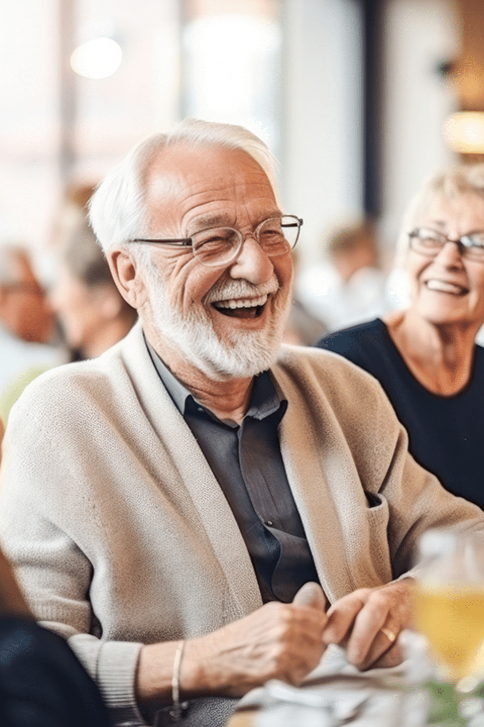 Residents enjoying their time together in a common area