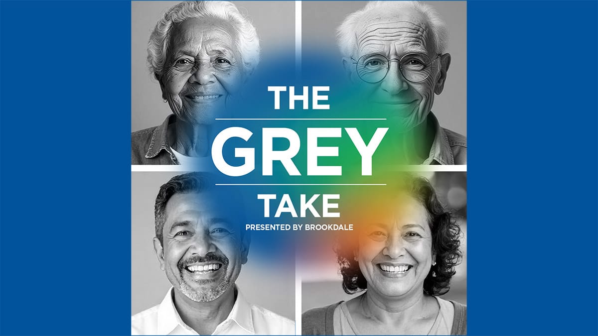 Black and white portraits of diverse seniors