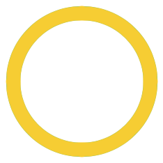 Simple yellow circular graphic