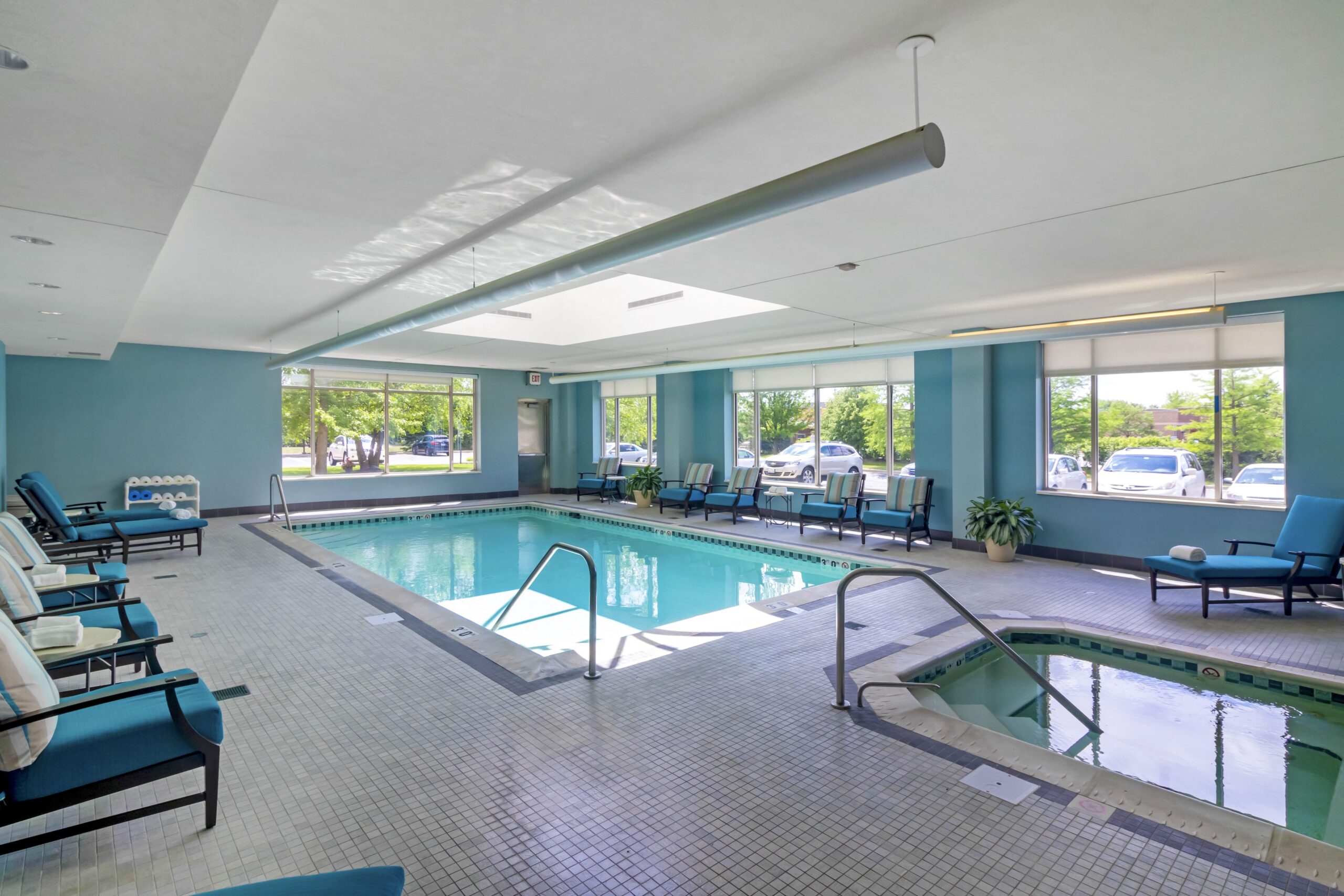 Indoor swimming pool and therapy area