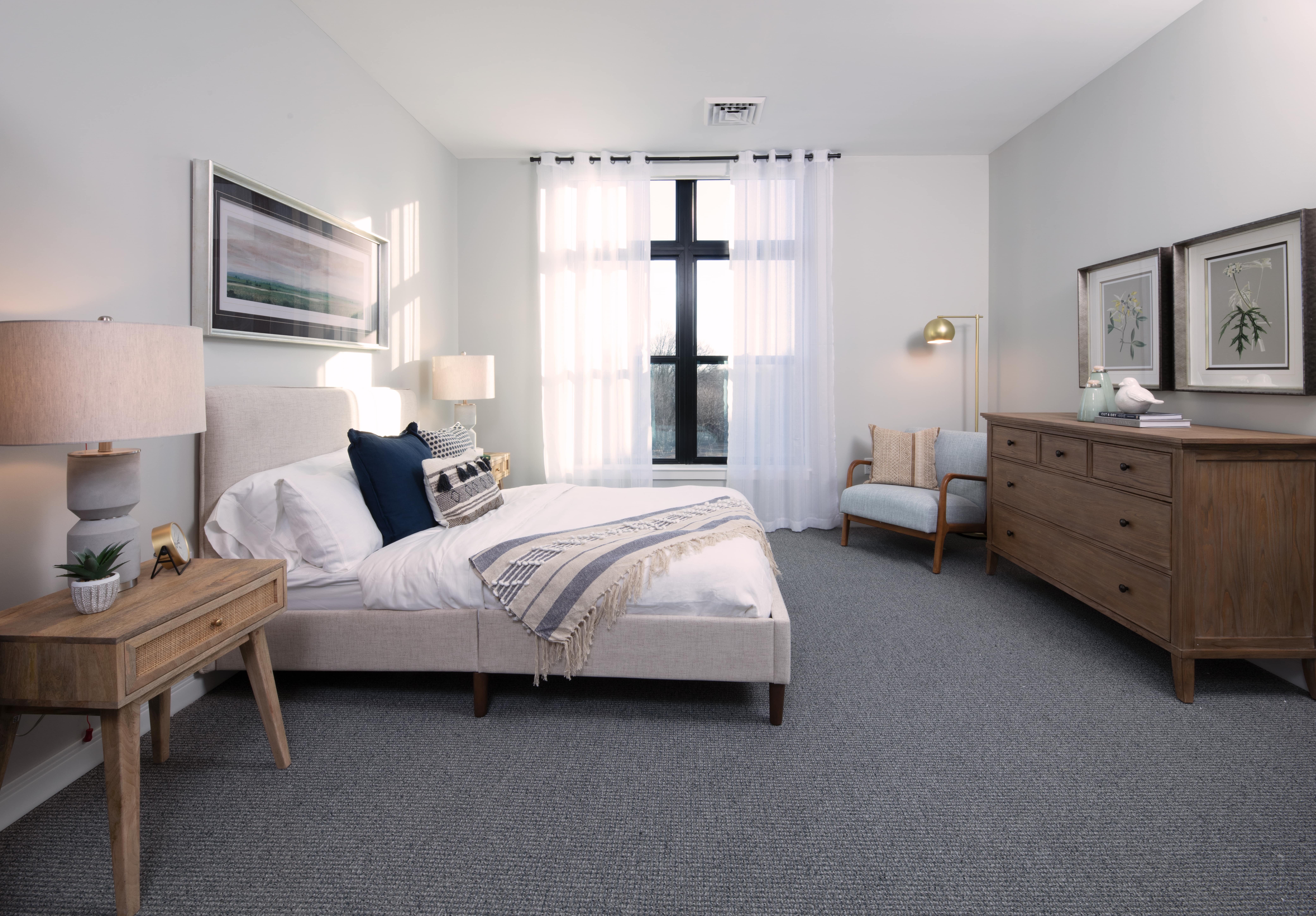 Stylish private resident room with modern decor