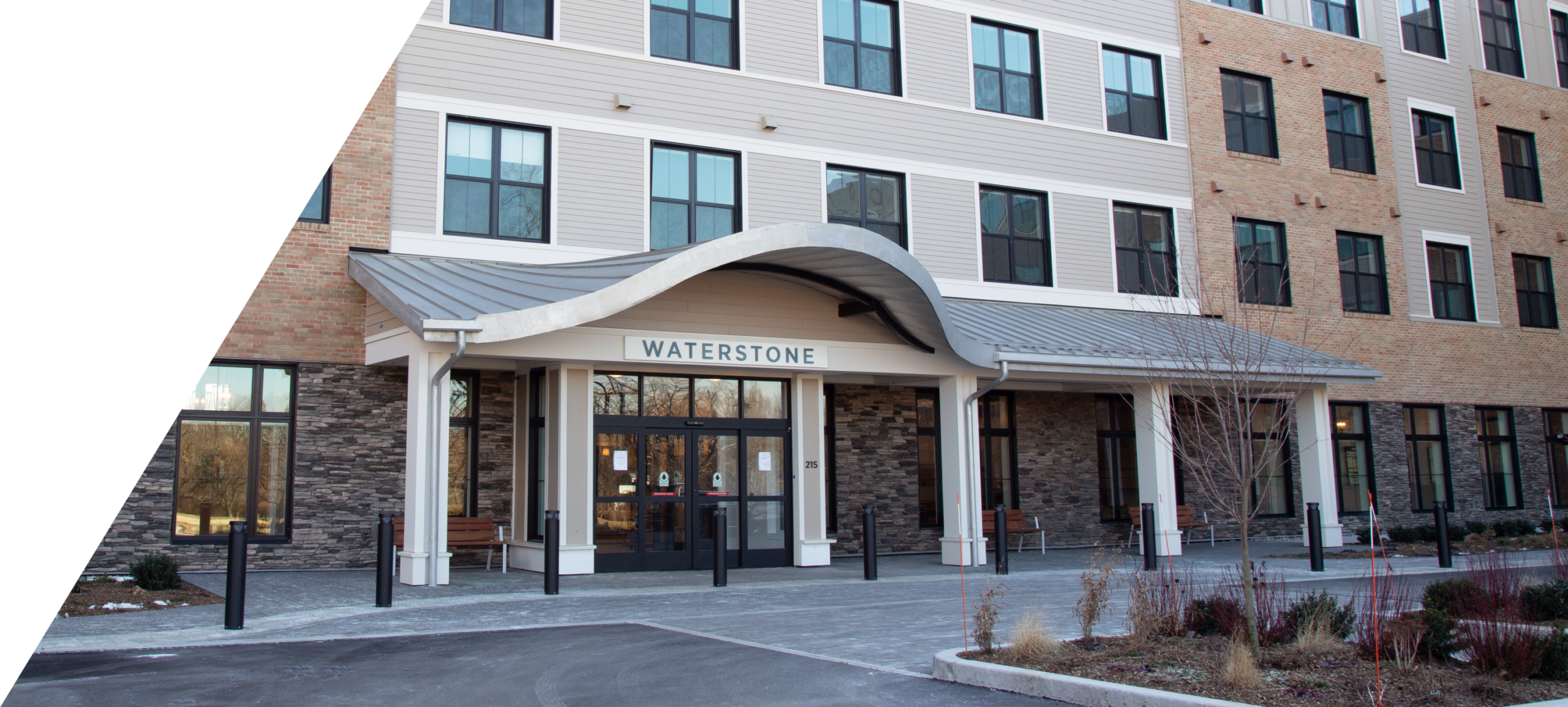 Front entrance of Waterstone on High Ridge