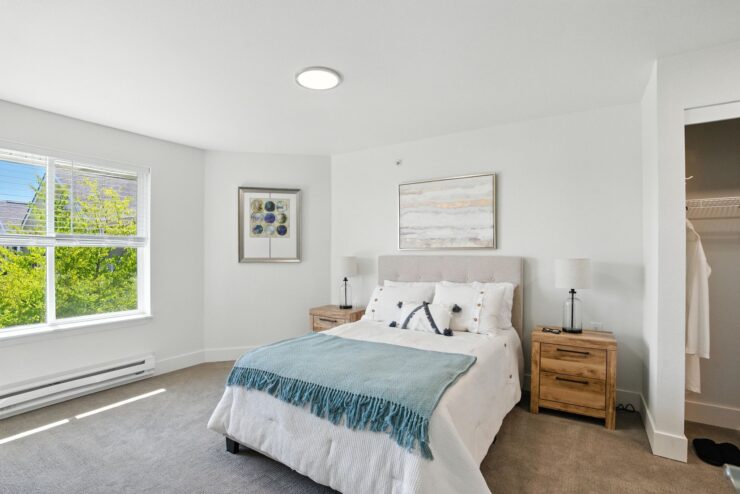 Bright and inviting resident bedroom area