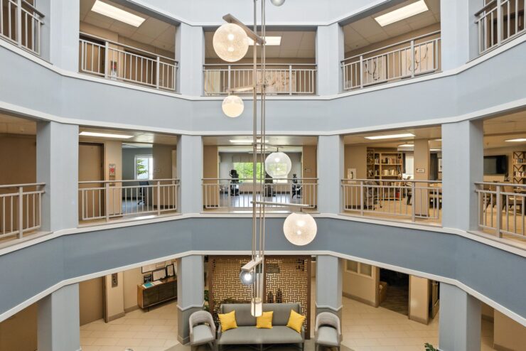 Interior view of a common area in Solista Newberg.