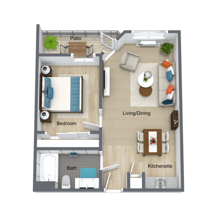 Floor plan showing living space layout.