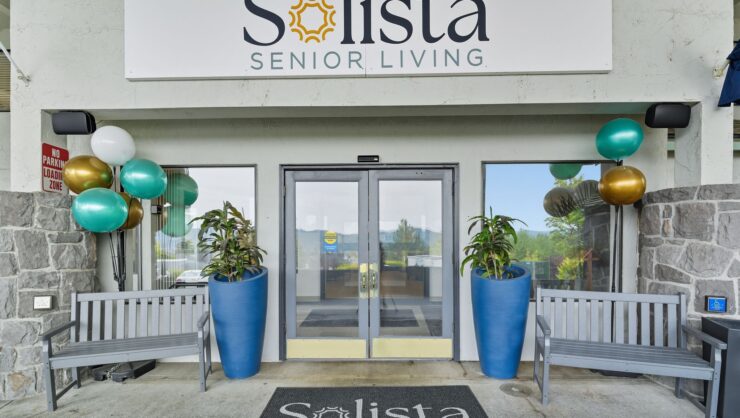 Entrance of Solista Senior Living facility