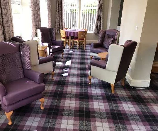 Common area with seating in a residential home