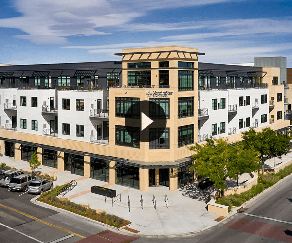 Exterior view of MorningStar Senior Living facility