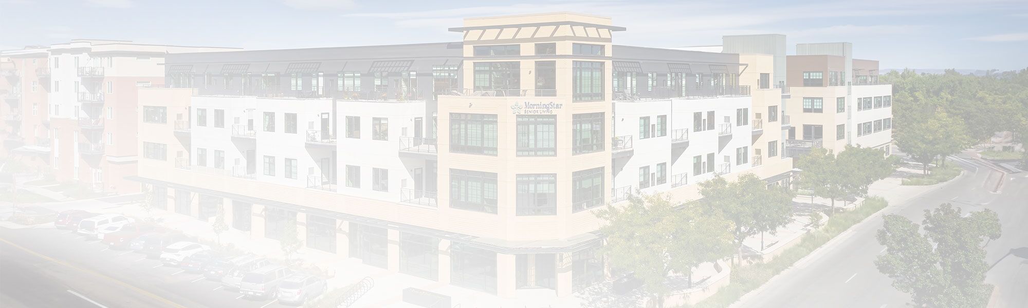 Exterior view of MorningStar Senior Living building