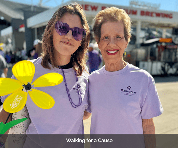 Residents participating in a community event outdoors