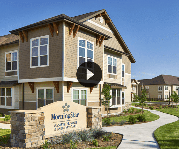 Exterior view of MorningStar Senior Living facility