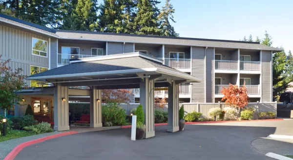 Exterior view of Cadence at Olney facility entrance