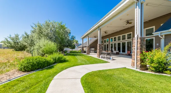 Exterior view of the facility showcasing outdoor spaces