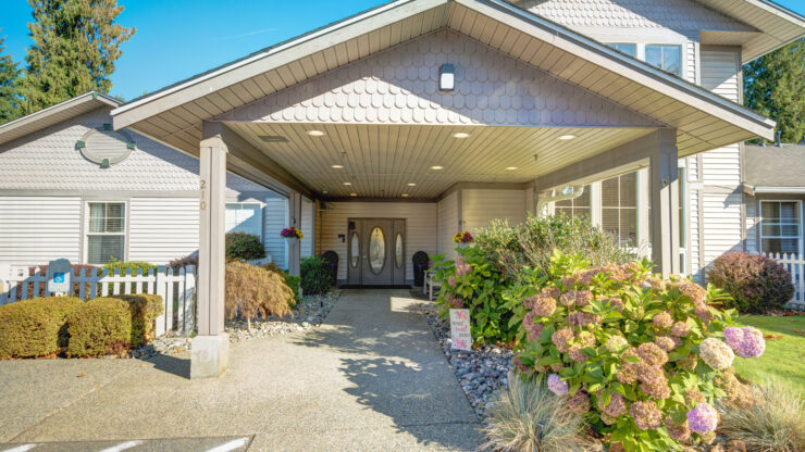 Front entrance of Cadence at Olney nursing home