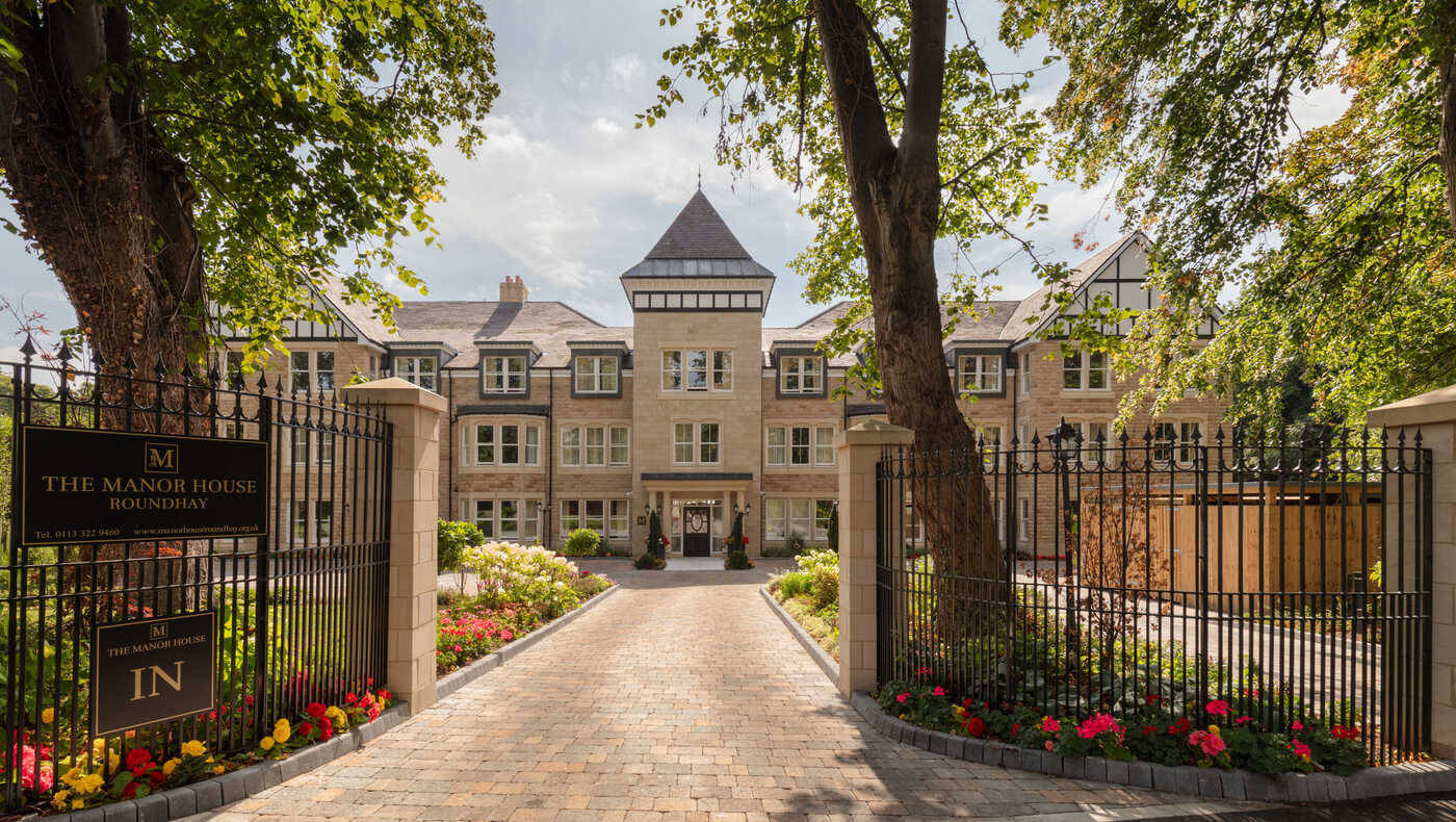 Exterior view of The Manor House entrance