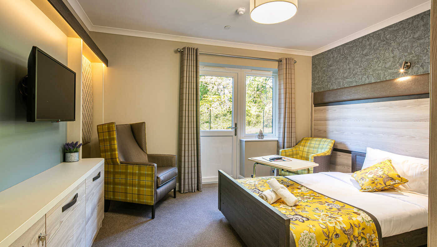 Cozy private room with a view and stylish decor