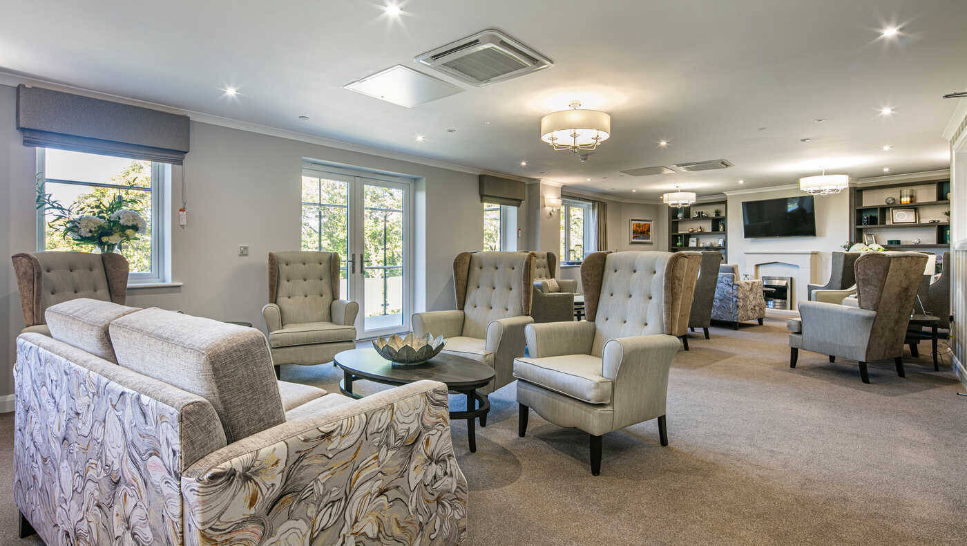 Cozy lounge area with comfortable seating