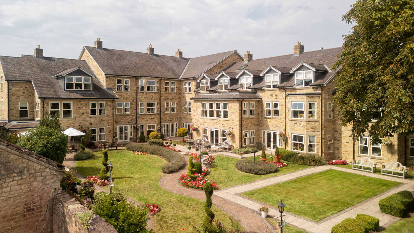 Beautiful outdoor space with landscaped gardens