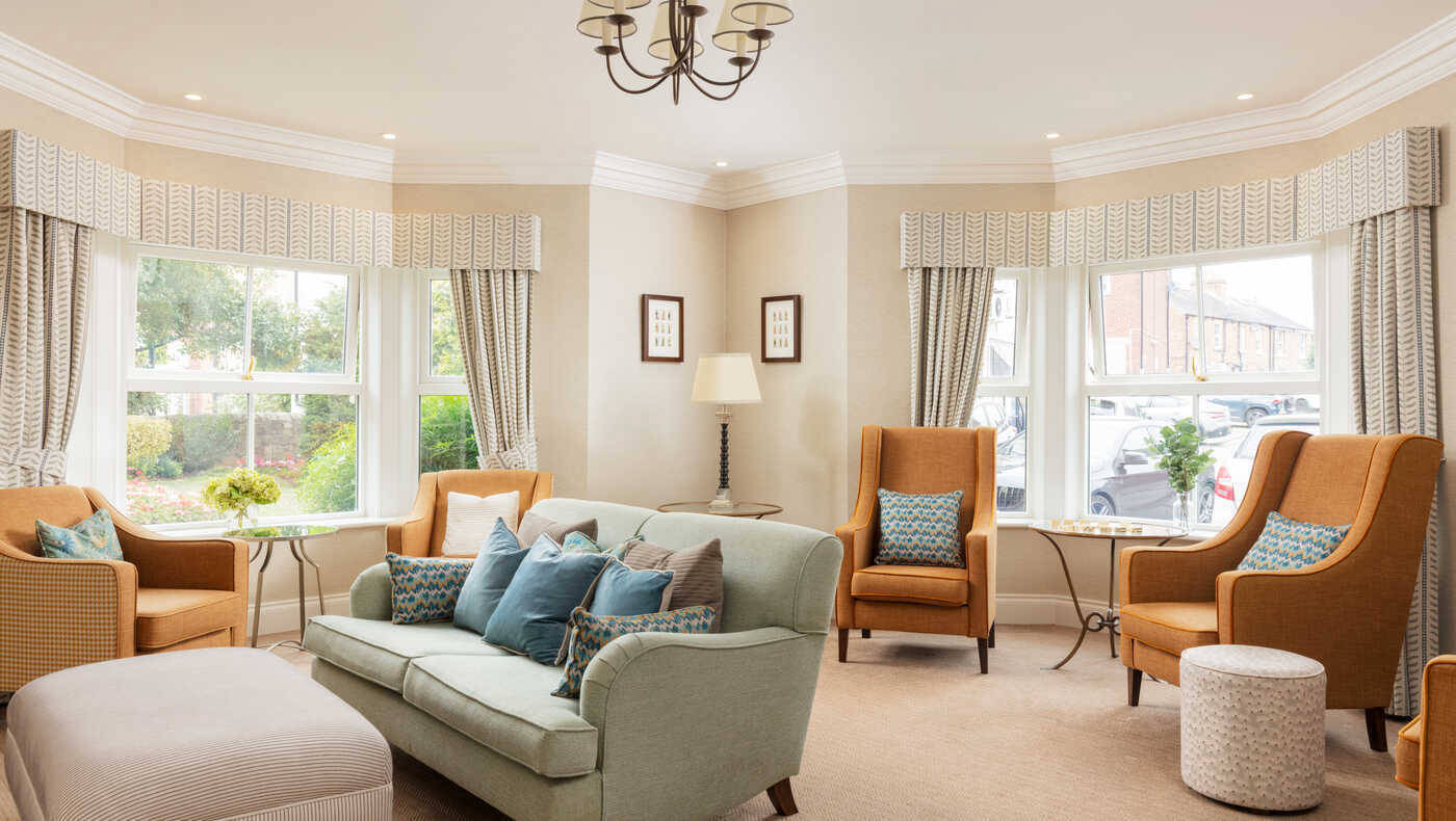 A cozy common area with comfortable seating