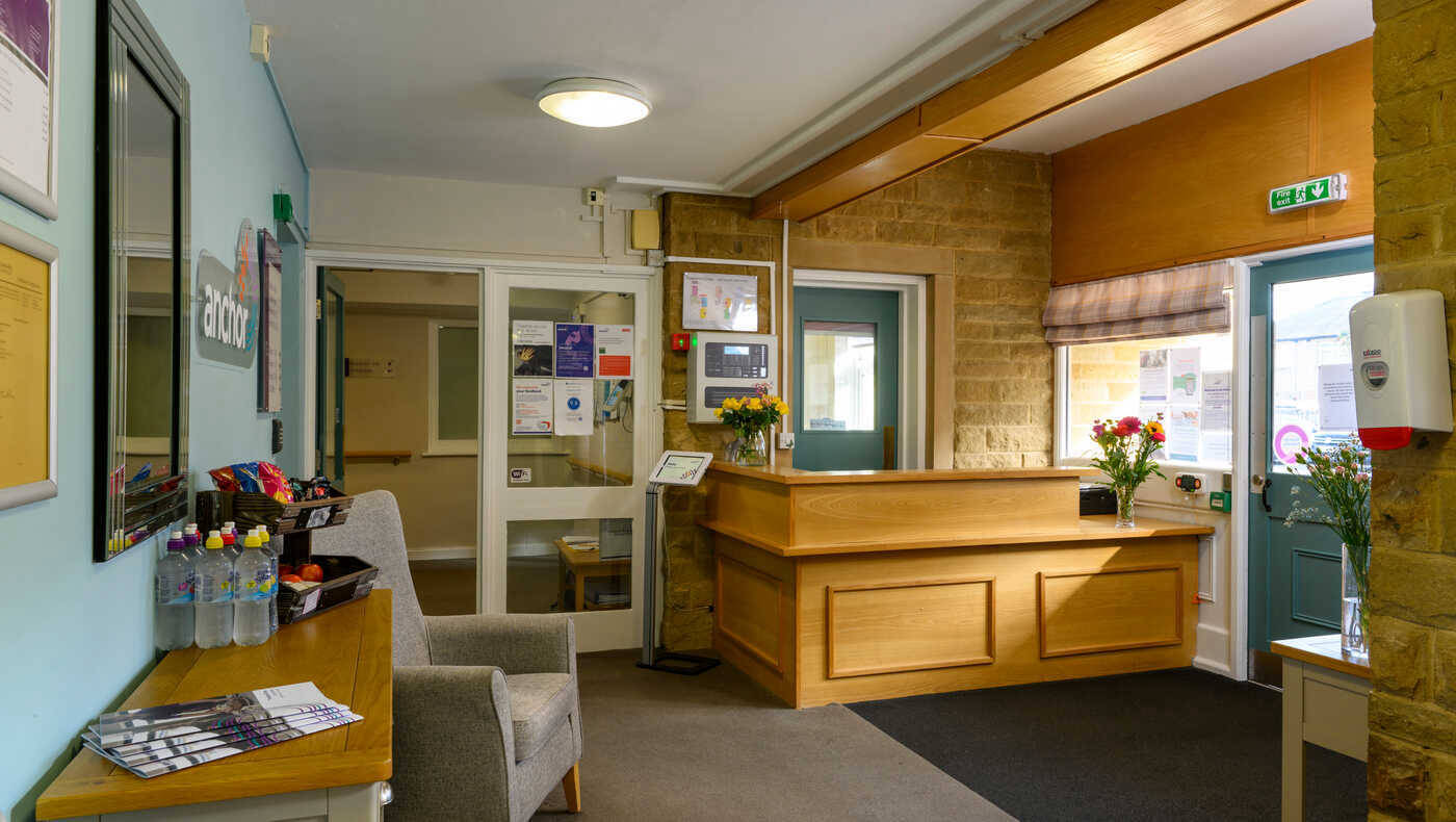 Interior view of a welcoming reception area