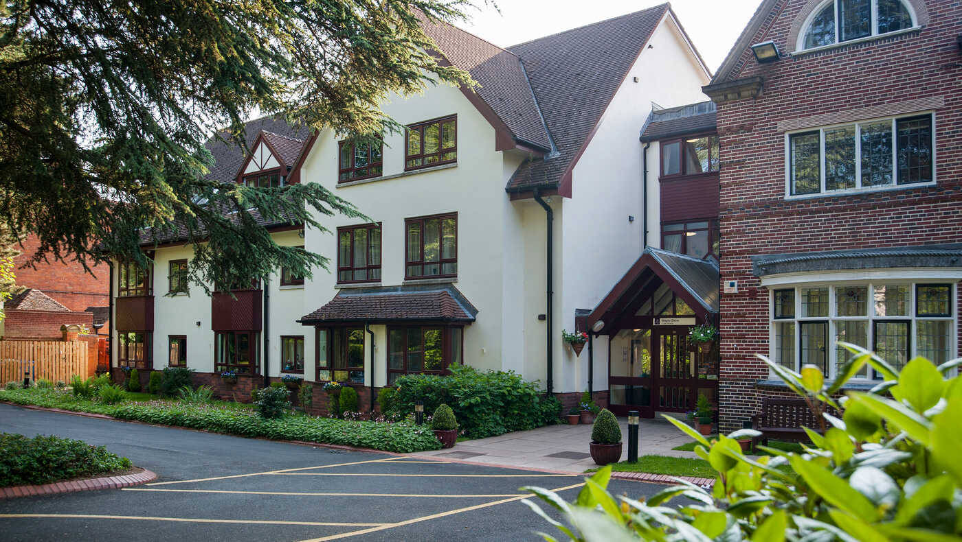 Exterior view of the Mill View assisted living facility