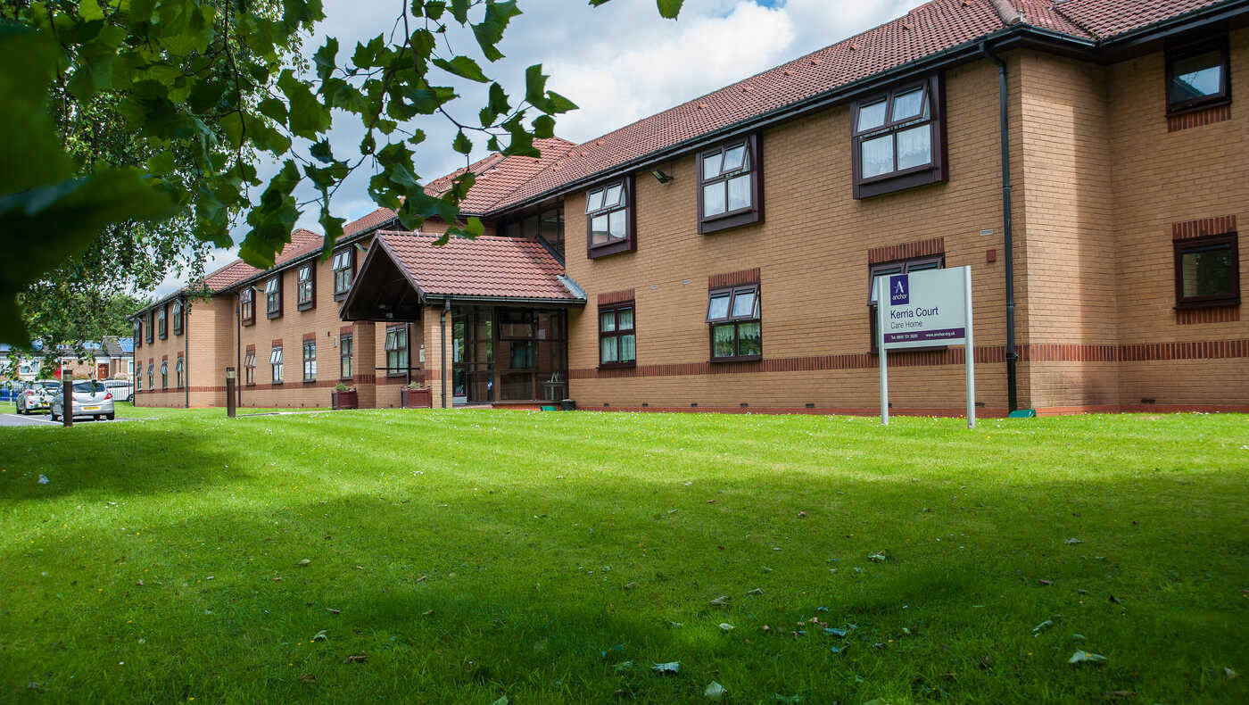 Exterior view of a senior living facility