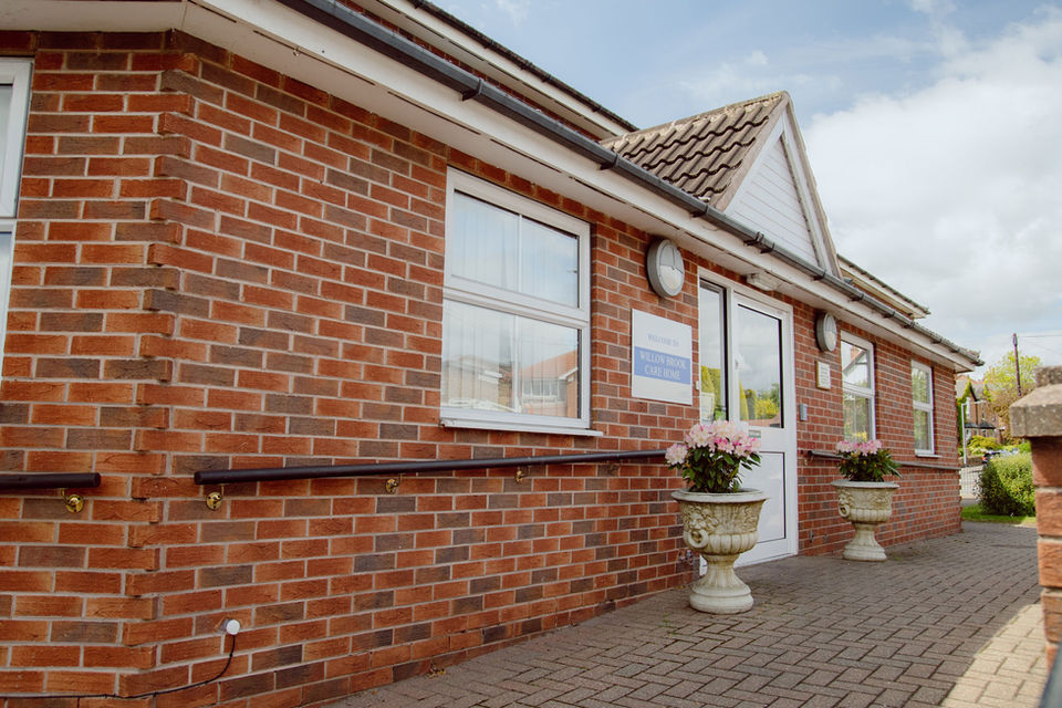 Exterior view of Willowbrook Care Home building